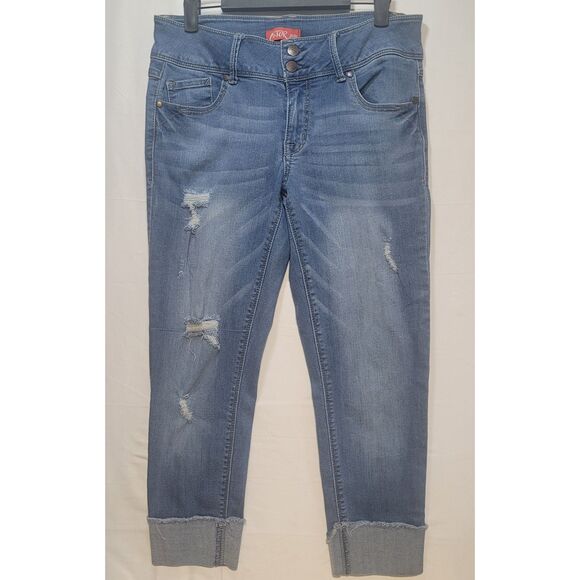 Astor Denim Distressed Ankle Jeans Juniors Size 11 - Picture 1 of 5